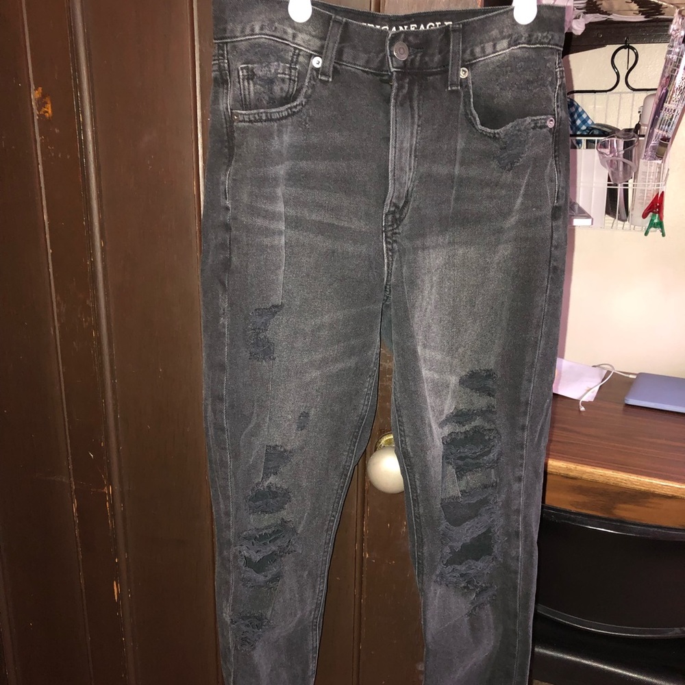 Black Denim Mom Jeans